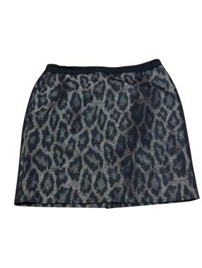 Ann Taylor Petites Shimmery Leopard Cheetah Print Skirt Size 8P Petite